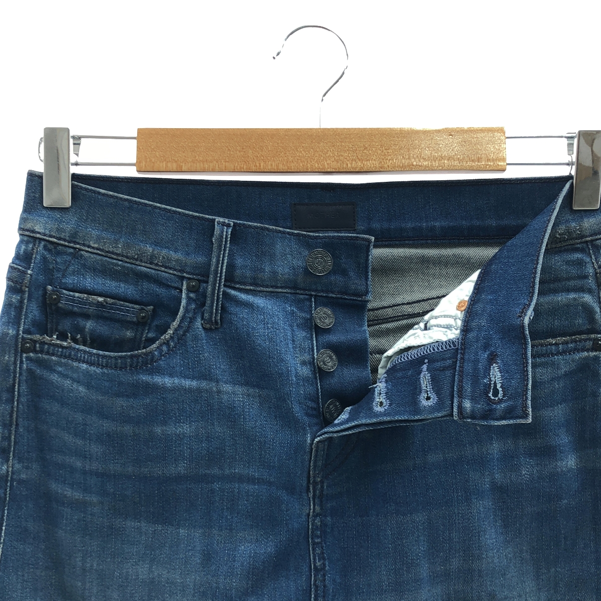 MOTHER / マザー EASY SKIRT / ダメージ加工 カットオフ デニム スカート