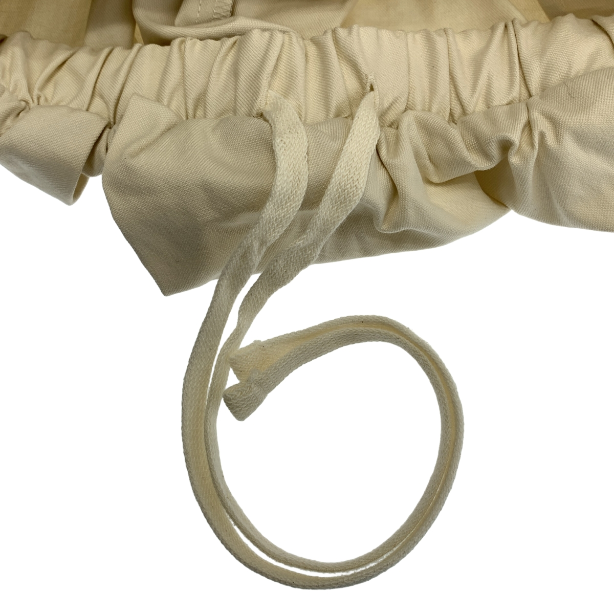 GALERIE VIE / ギャルリーヴィー ドローストリング ノンマーセライズドコットン アシンメトリーパンツ