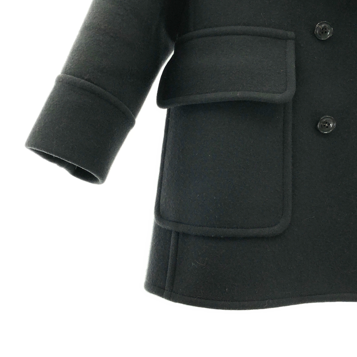 beautiful people / ビューティフルピープル ファー付き ウール Pコート