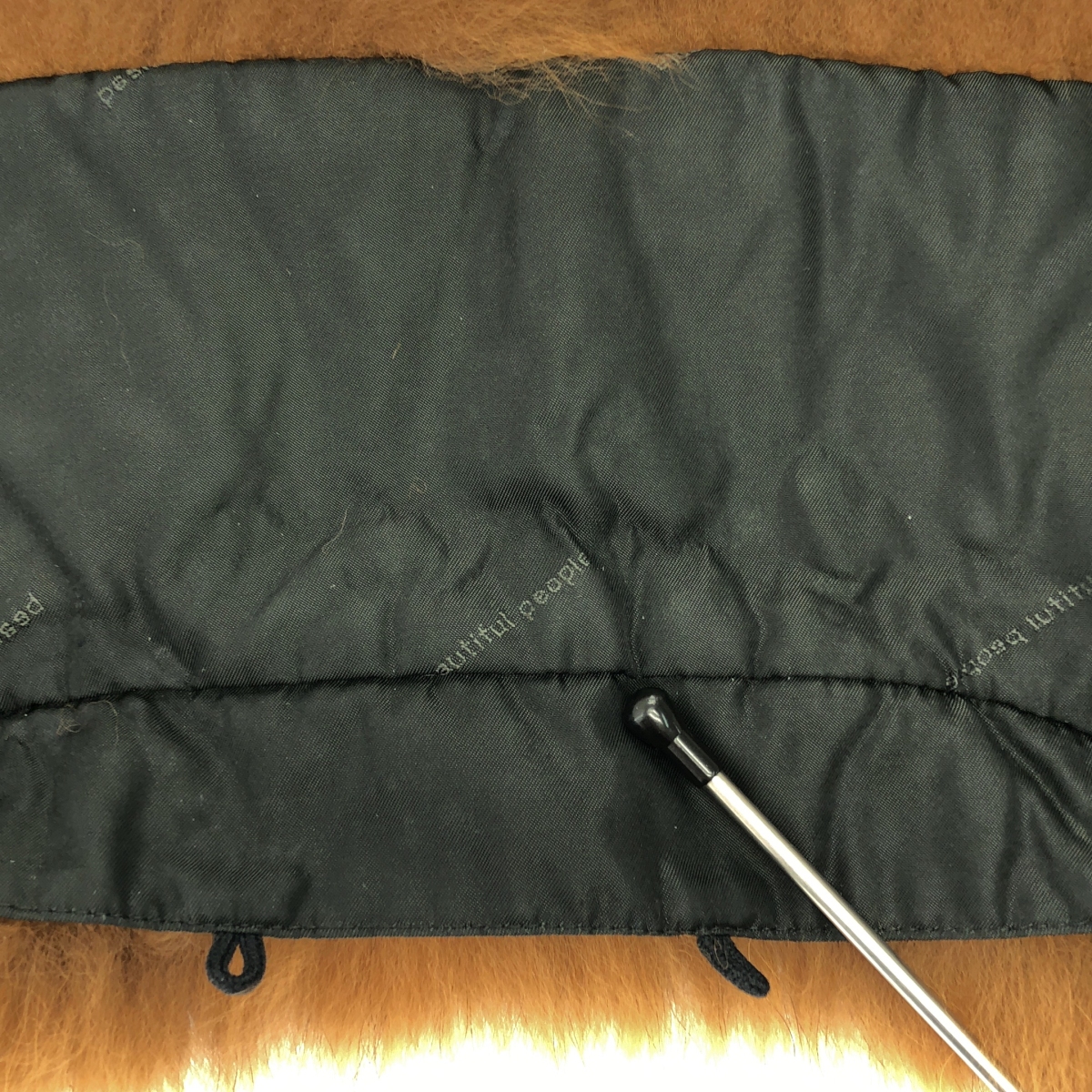 beautiful people / ビューティフルピープル ファー付き ウール Pコート