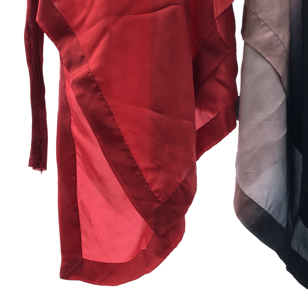 Rick Owens / リックオウエンス LIDO CARDINAL キュプラ コットン スリーブ切替 シャツ