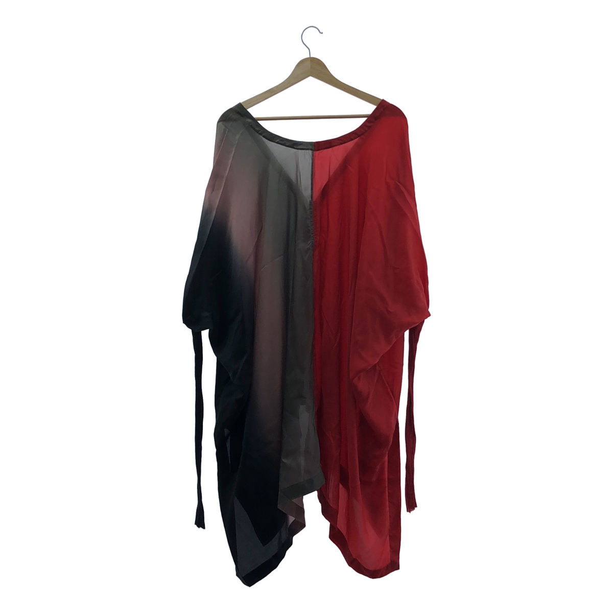 Rick Owens / リックオウエンス LIDO CARDINAL キュプラ コットン スリーブ切替 シャツ