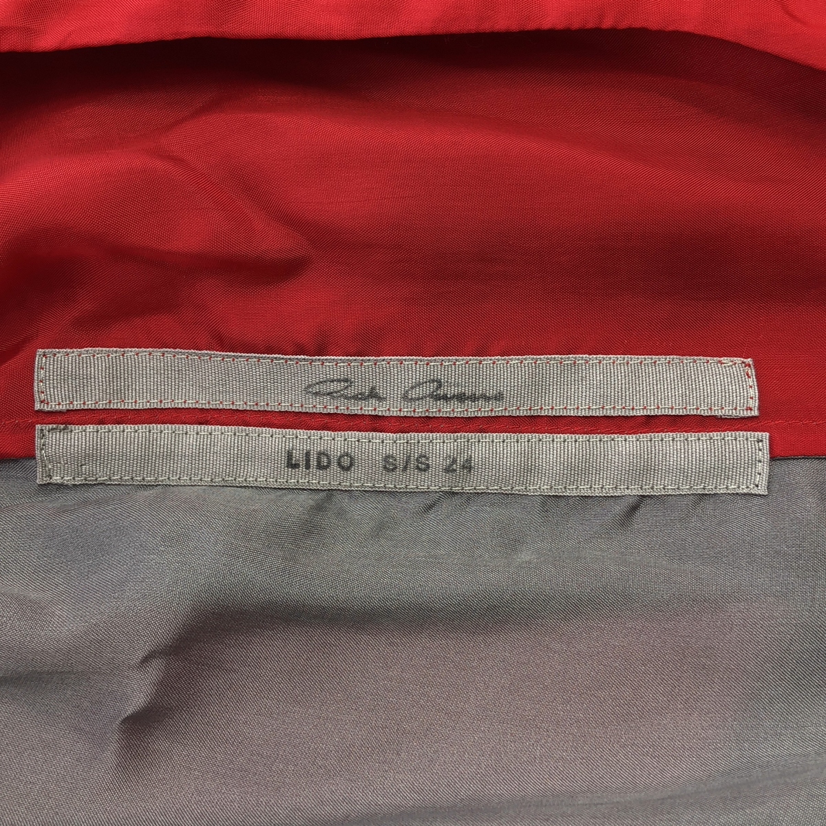 Rick Owens / リックオウエンス LIDO CARDINAL キュプラ コットン スリーブ切替 シャツ