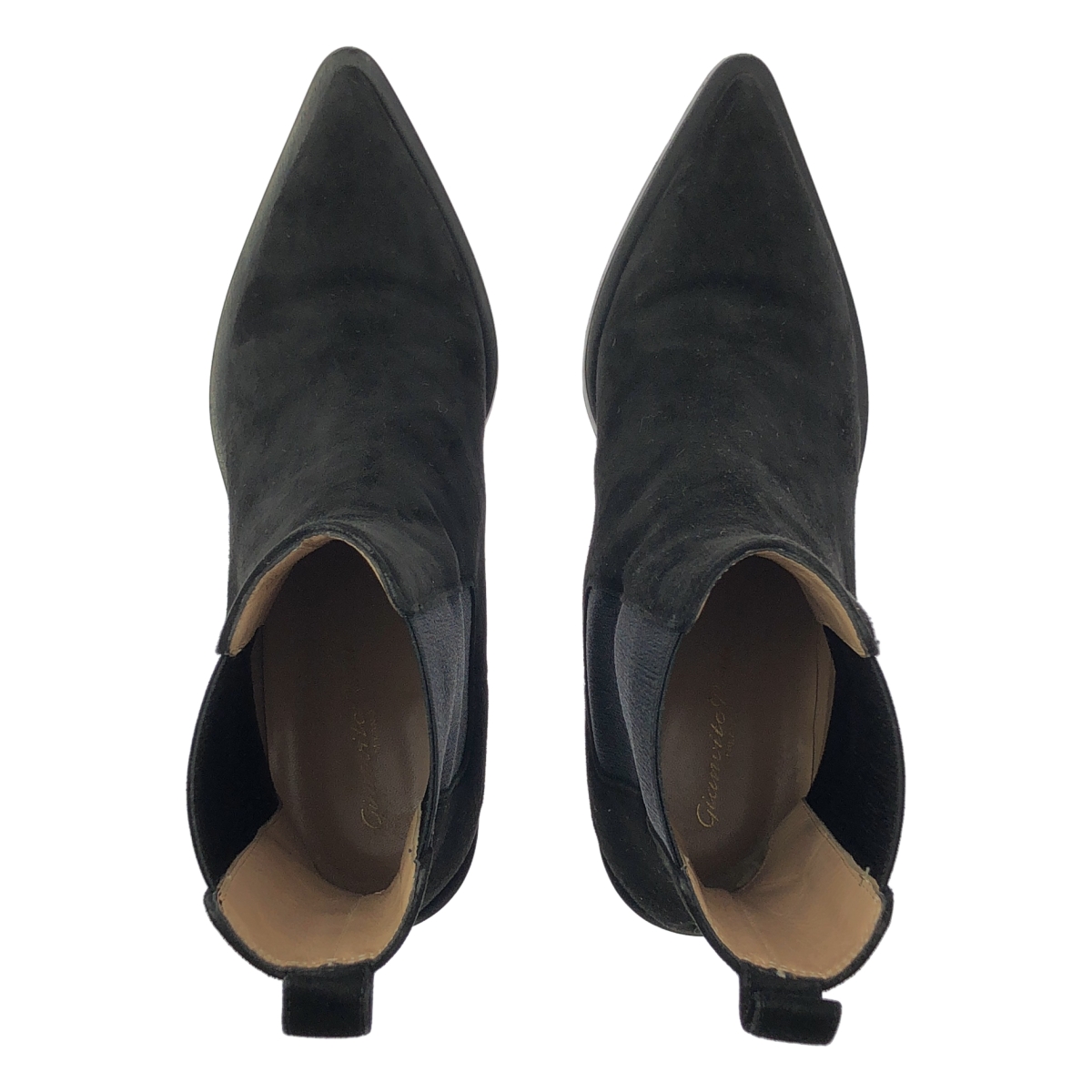 Gianvito Rossi / ジャンヴィトロッシ WYLIE / スエードレザー サイドゴア ショートブーツ