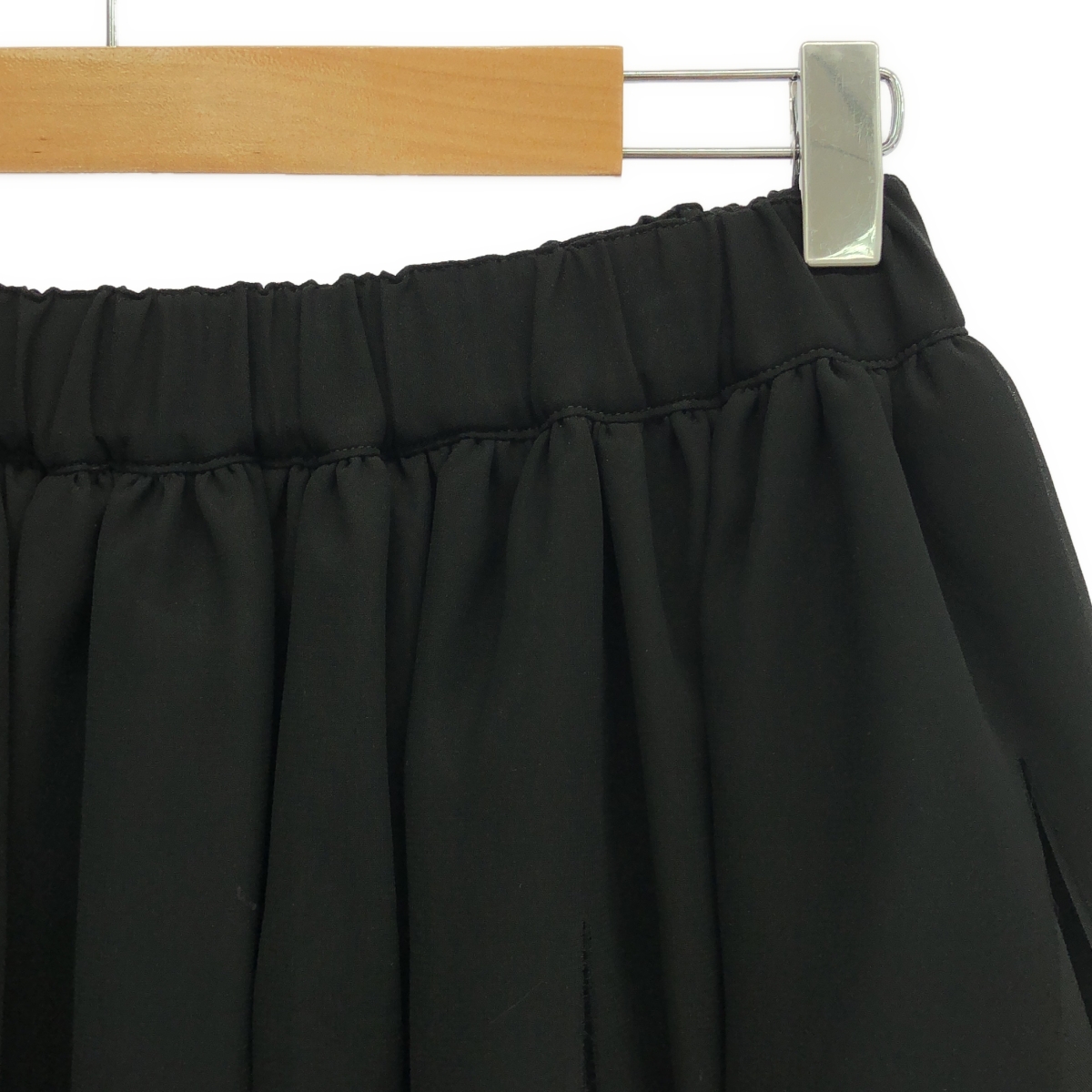 COMME des GARCONS COMME des GARCONS / コムコム サテン&シアー レイヤード 短冊カット スカート