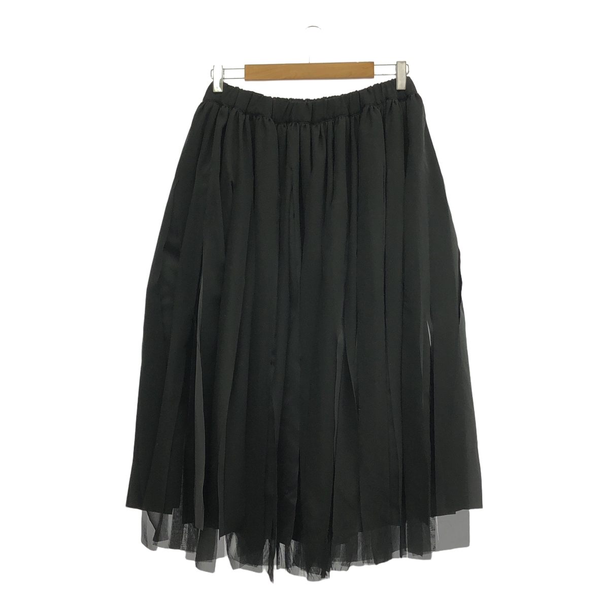 COMME des GARCONS COMME des GARCONS / コムコム サテン&シアー レイヤード 短冊カット スカート