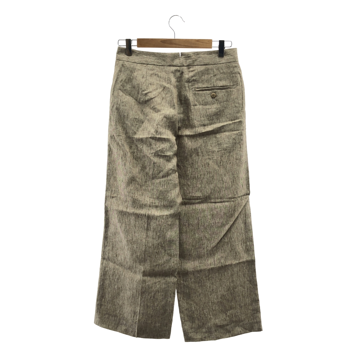 INCOTEX / インコテックス リネン ワイド スラックス パンツ