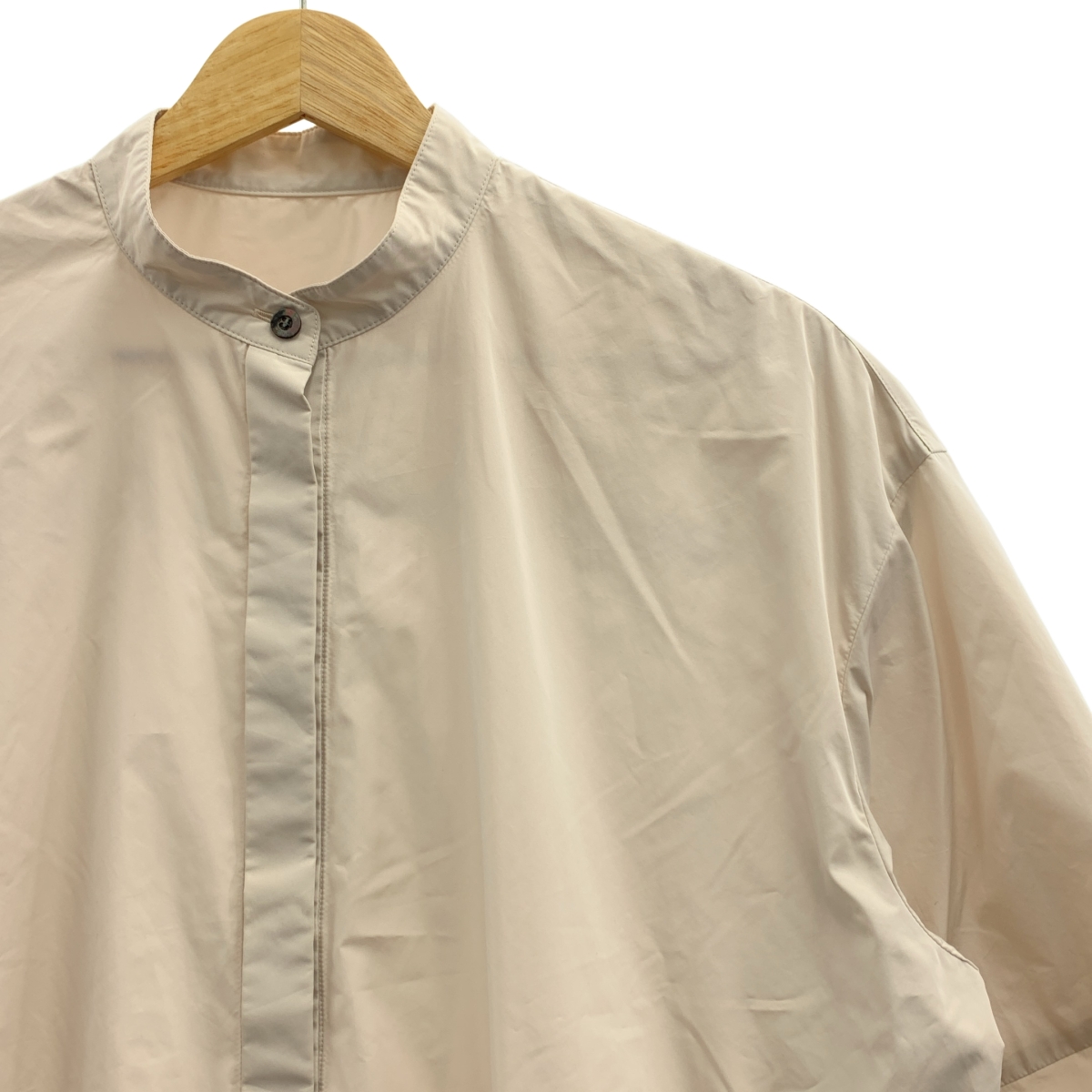 LE PHIL / ルフィル ライトタフタギャザー ボリューム シャツ ブラウス