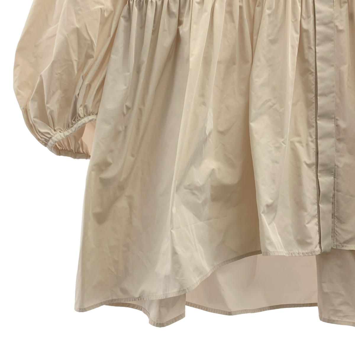 LE PHIL / ルフィル ライトタフタギャザー ボリューム シャツ ブラウス