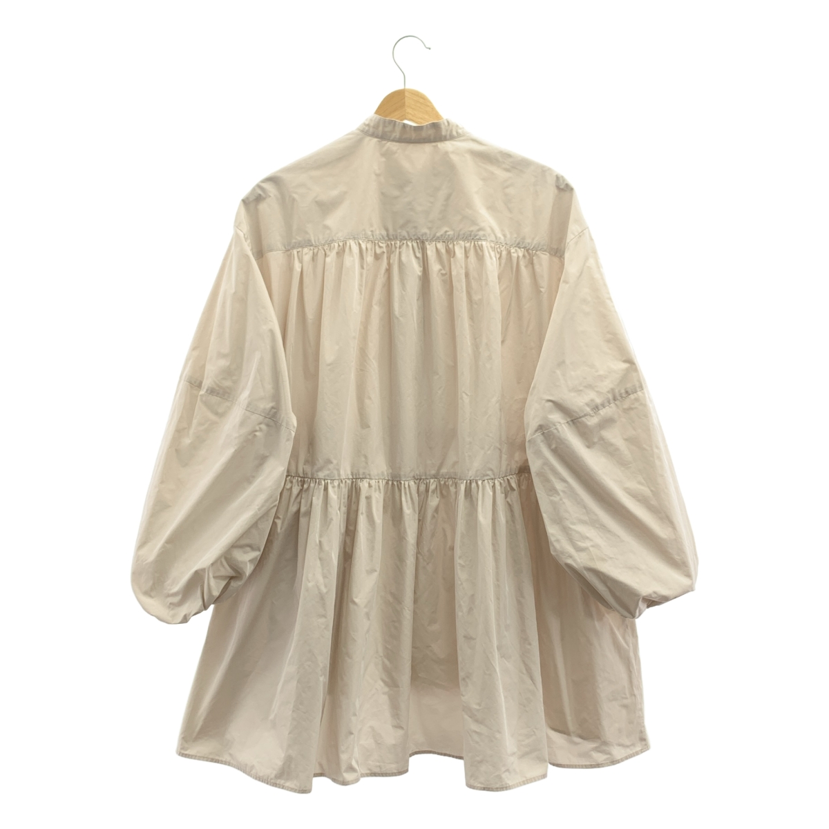 LE PHIL / ルフィル ライトタフタギャザー ボリューム シャツ ブラウス