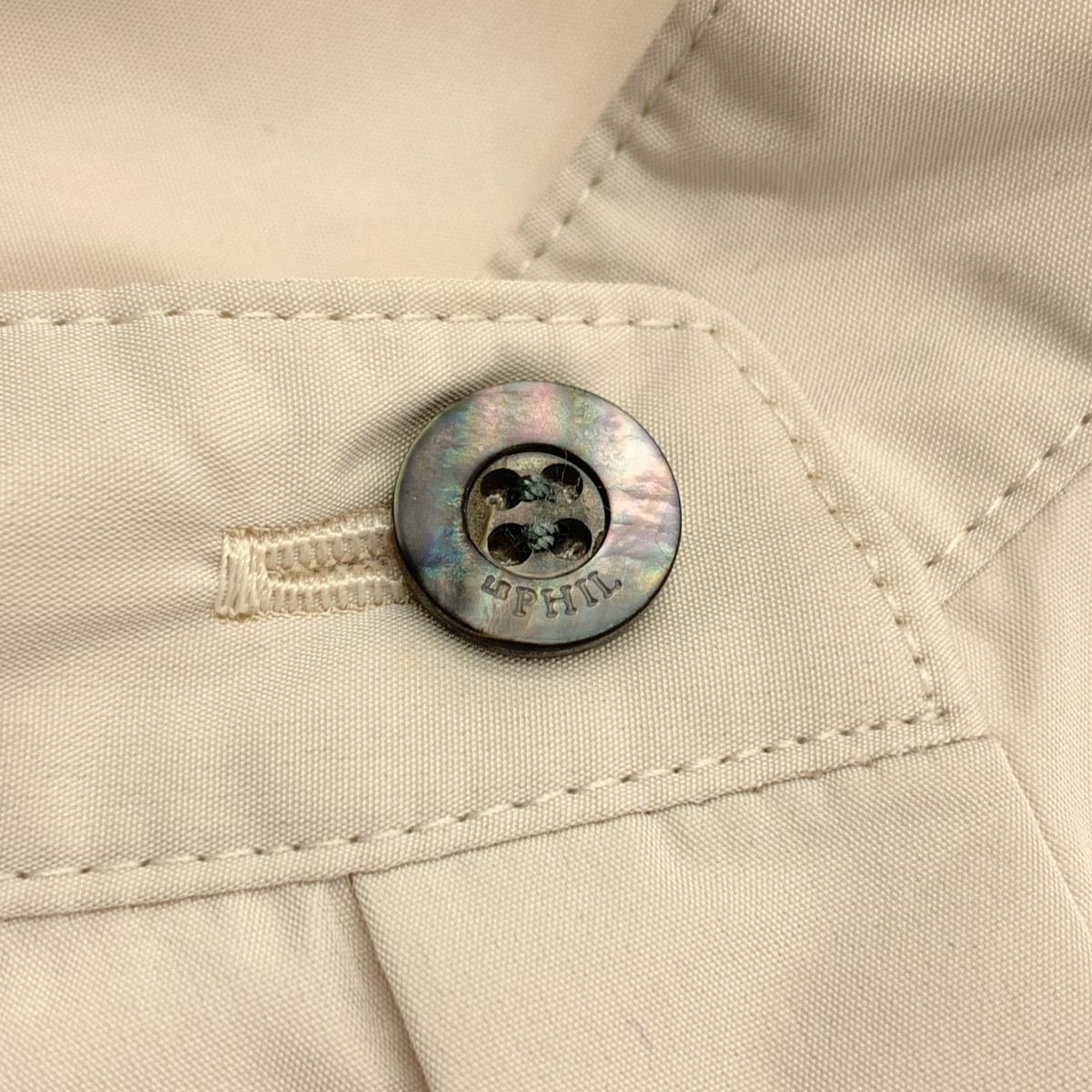 LE PHIL / ルフィル ライトタフタギャザー ボリューム シャツ ブラウス