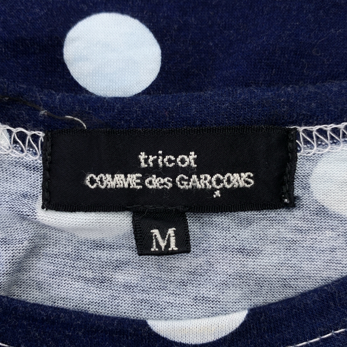 tricot COMME des GARCONS / トリココムデギャルソン コットン ドット オレンジ Tシャツ