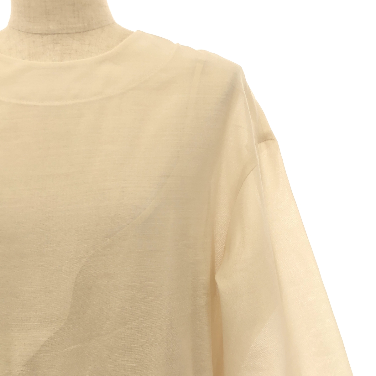 ebure / エブール ライトシルクウール ハイウエスト ワンピース