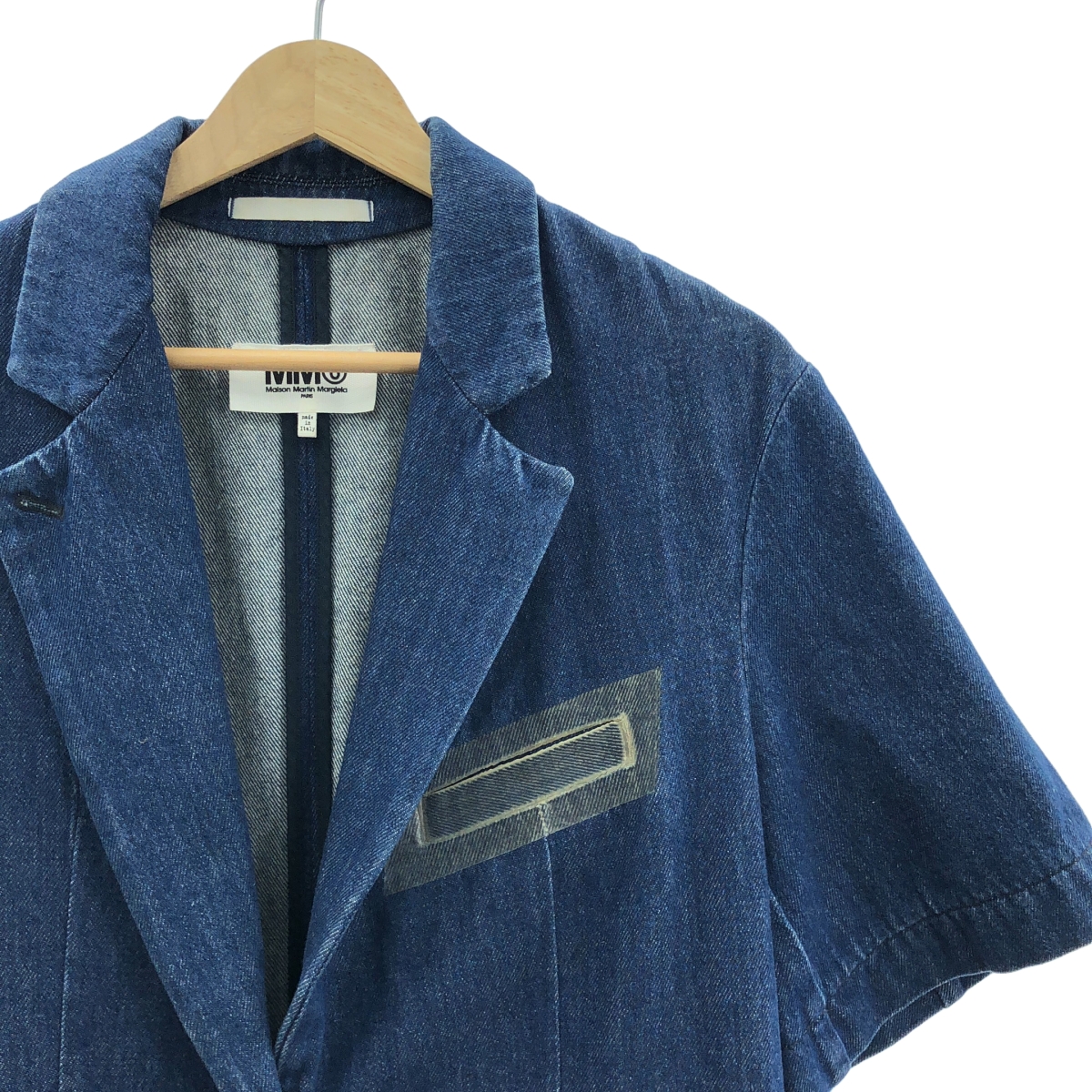 MM6 Maison Martin Margiela / エムエムシックスメゾンマルタンマルジェラ デニム ハーフスリーブ スリット ロングジャケット