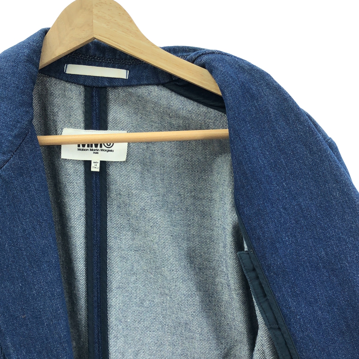 MM6 Maison Martin Margiela / エムエムシックスメゾンマルタンマルジェラ デニム ハーフスリーブ スリット ロングジャケット