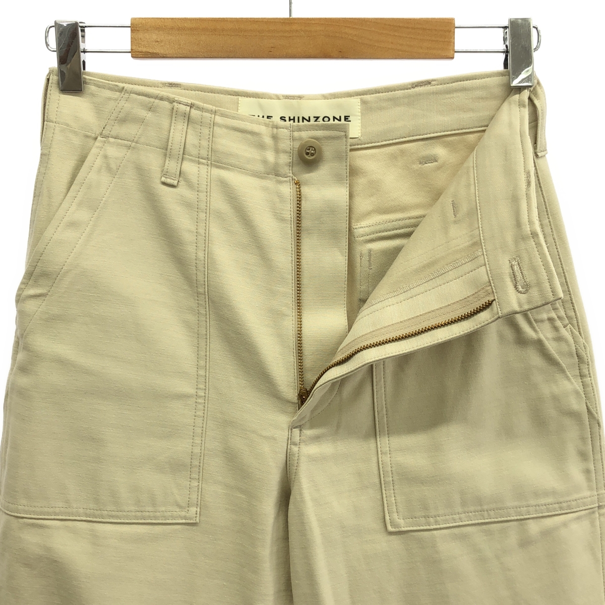 Shinzone / シンゾーン BAKER PANTS バックサテン コットン ベイカーパンツ