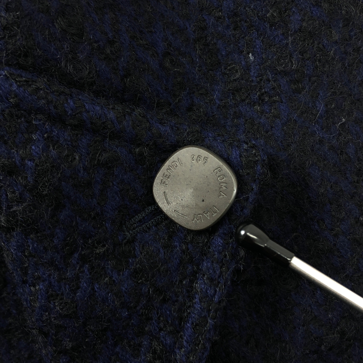 FENDI / フェンディ ROMA FENDI365 BY CONTIR / モヘア カシミヤ混 ケープ ロングコート