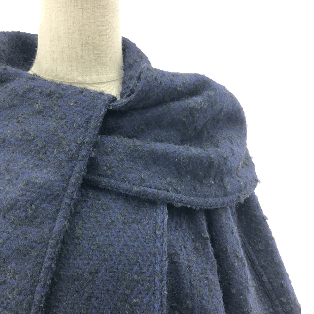 FENDI / フェンディ ROMA FENDI365 BY CONTIR / モヘア カシミヤ混 ケープ ロングコート