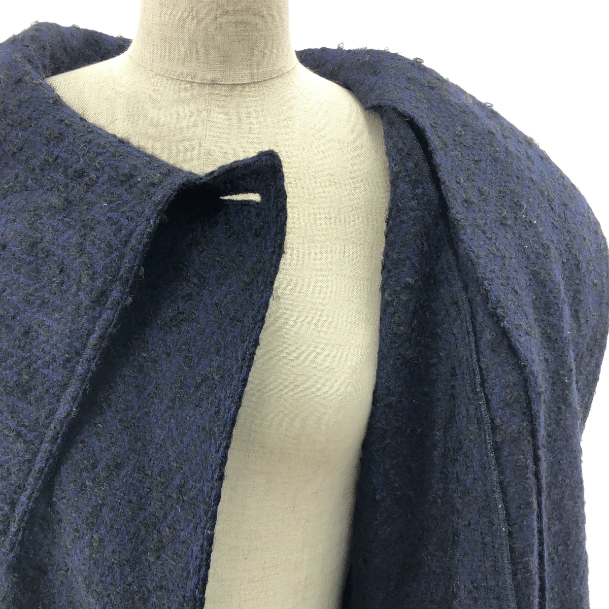 FENDI / フェンディ ROMA FENDI365 BY CONTIR / モヘア カシミヤ混 ケープ ロングコート