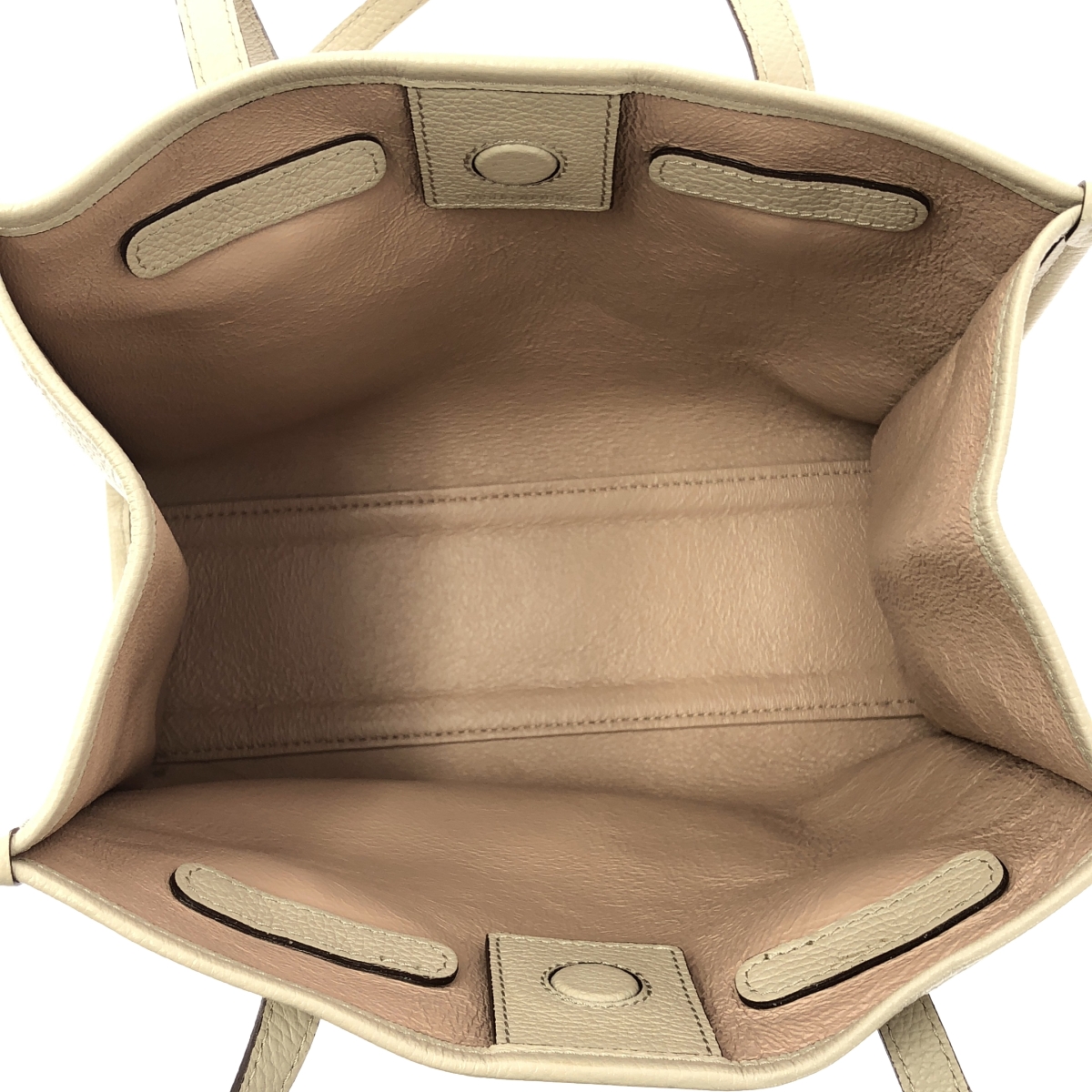 GIANNI CHIARINI / ジャンニキャリーニ レザー ロゴ ハンド トートバッグ / ポーチ付き