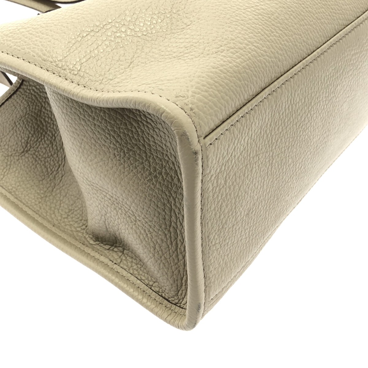 GIANNI CHIARINI / ジャンニキャリーニ レザー ロゴ ハンド トートバッグ / ポーチ付き