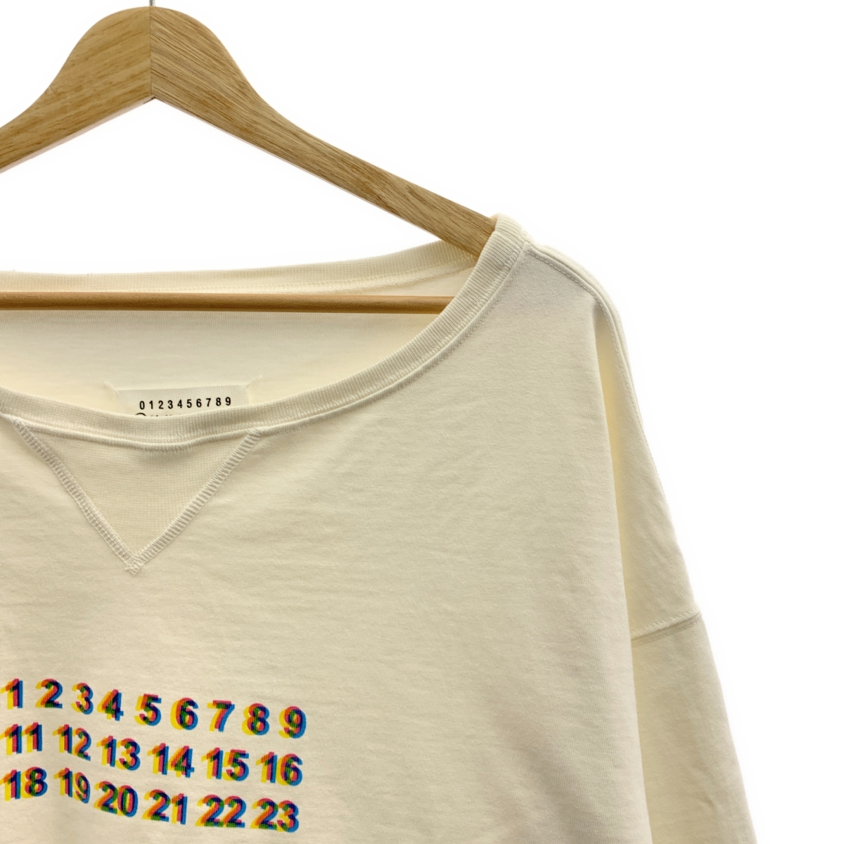 Maison Margiela / メゾンマルジェラ カレンダーロゴプリント オーバーサイズ クルーネックスウェット