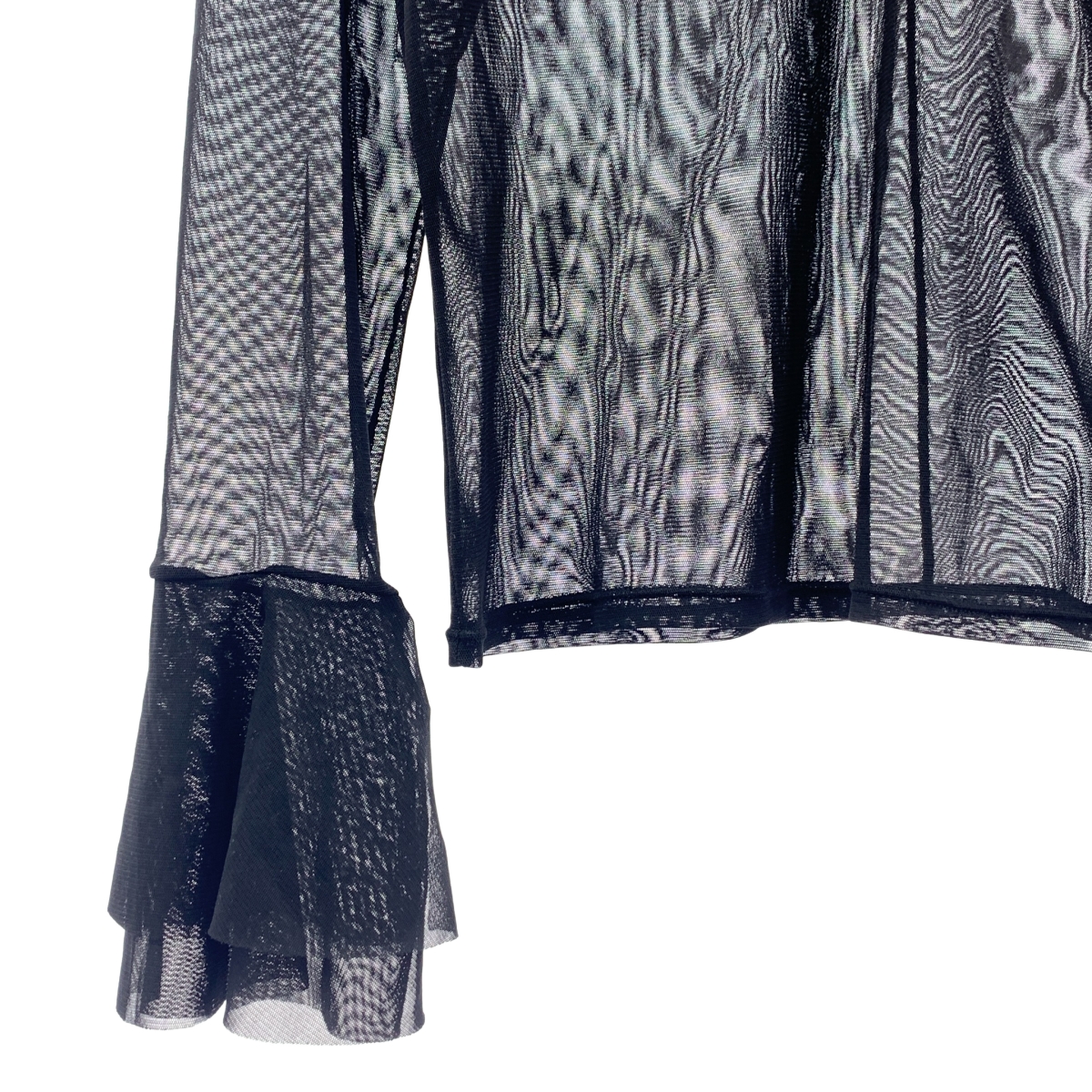 その他 ラッフルスリーブ チュール プルオーバー トップス