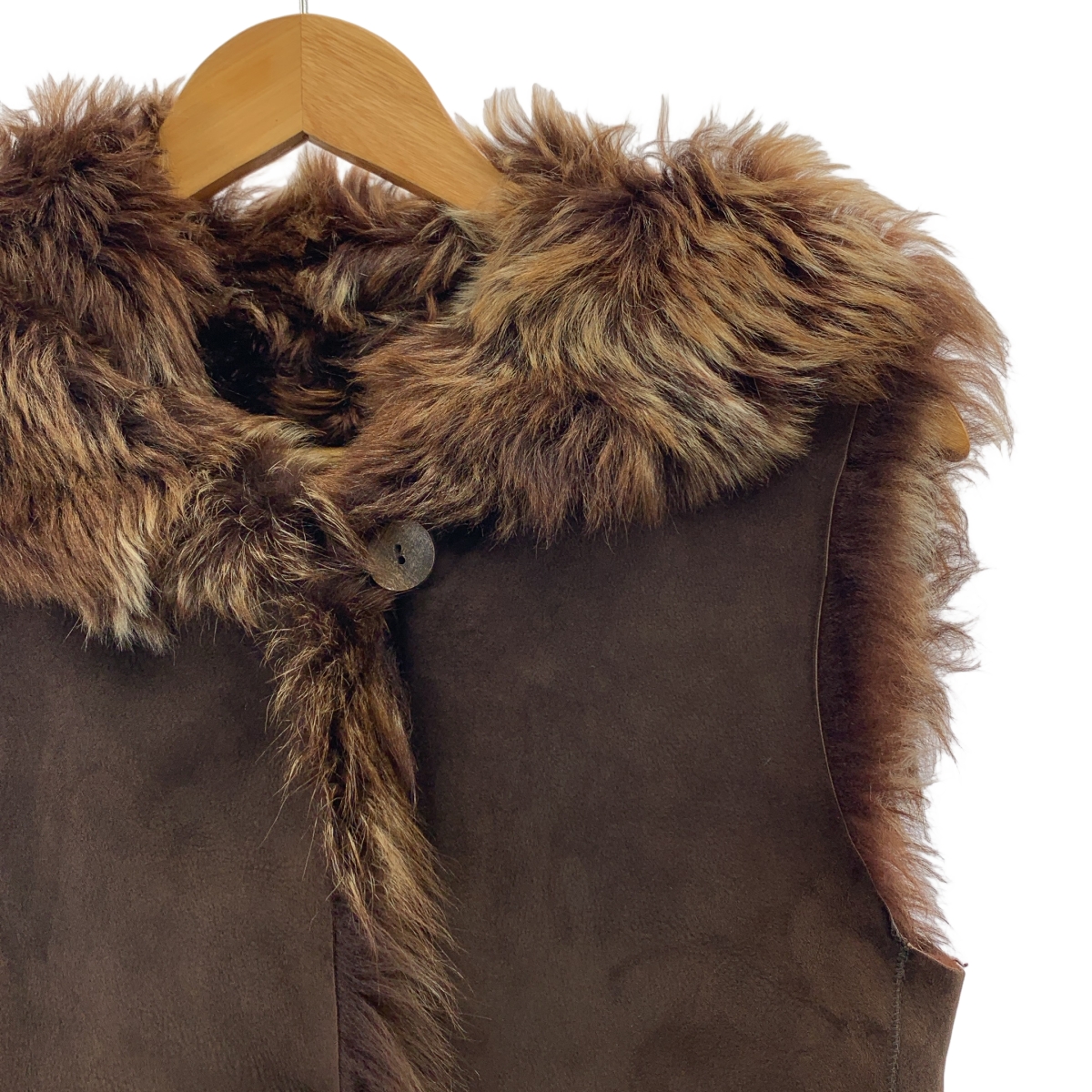 GUSHLOW＆COLE / ガシュロウアンドコール シープスキン ムートン フーデッド ファー ベスト