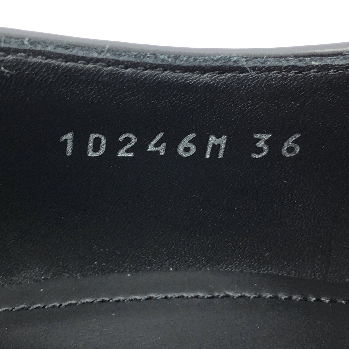 PRADA / プラダ トライアングルロゴ チョコレート ブラッシュド レザーローファー