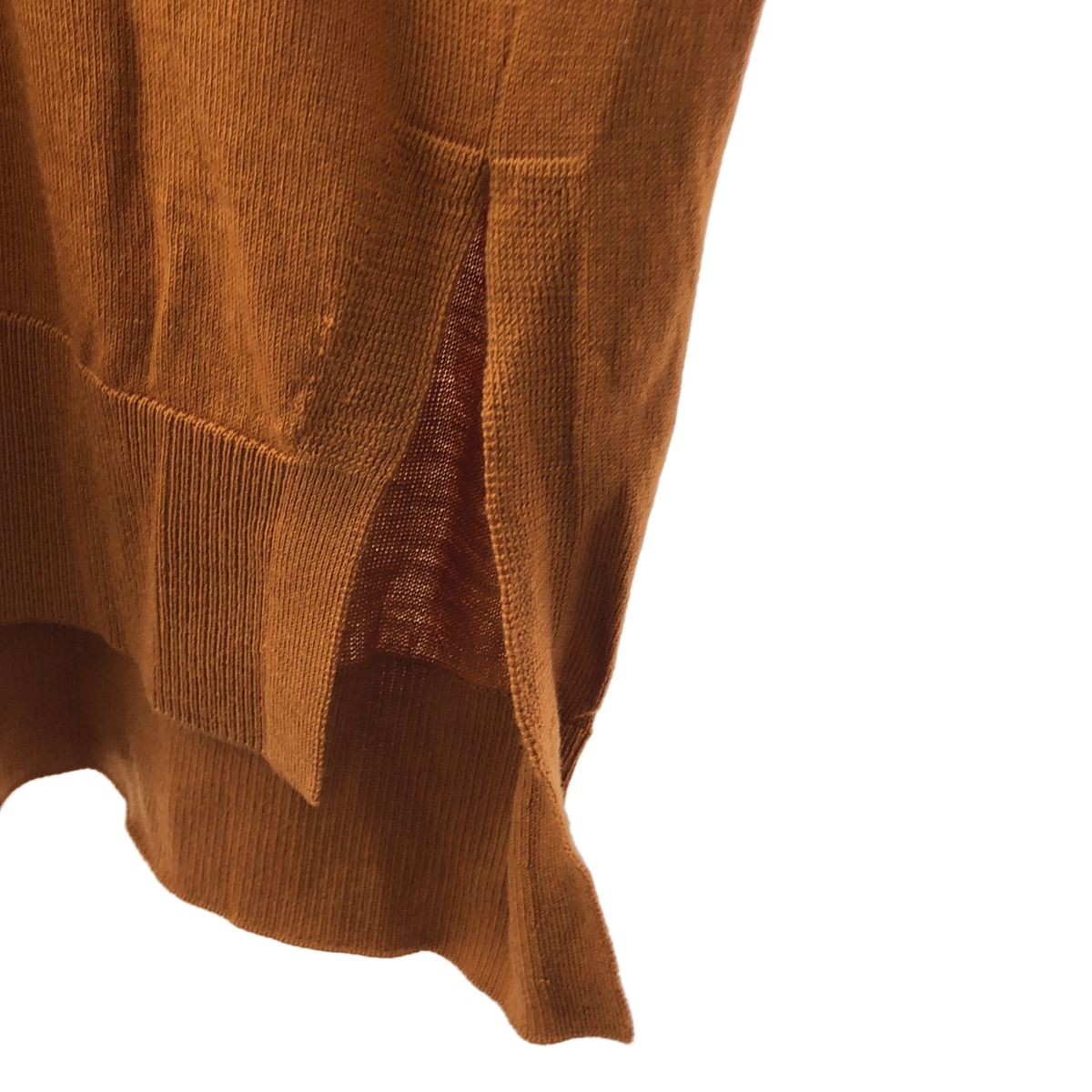 ENFOLD / エンフォルド スリット ドロップショルダー オーバー ニット セーター