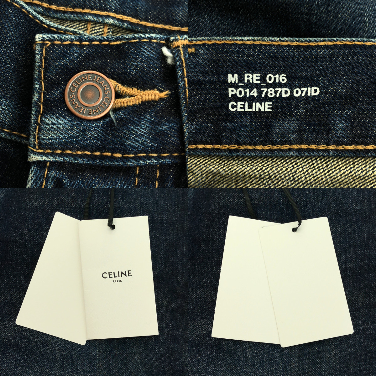 CELINE / セリーヌ WESLEY JEANS / ウェスリージーンズ カットオフ デニムパンツ