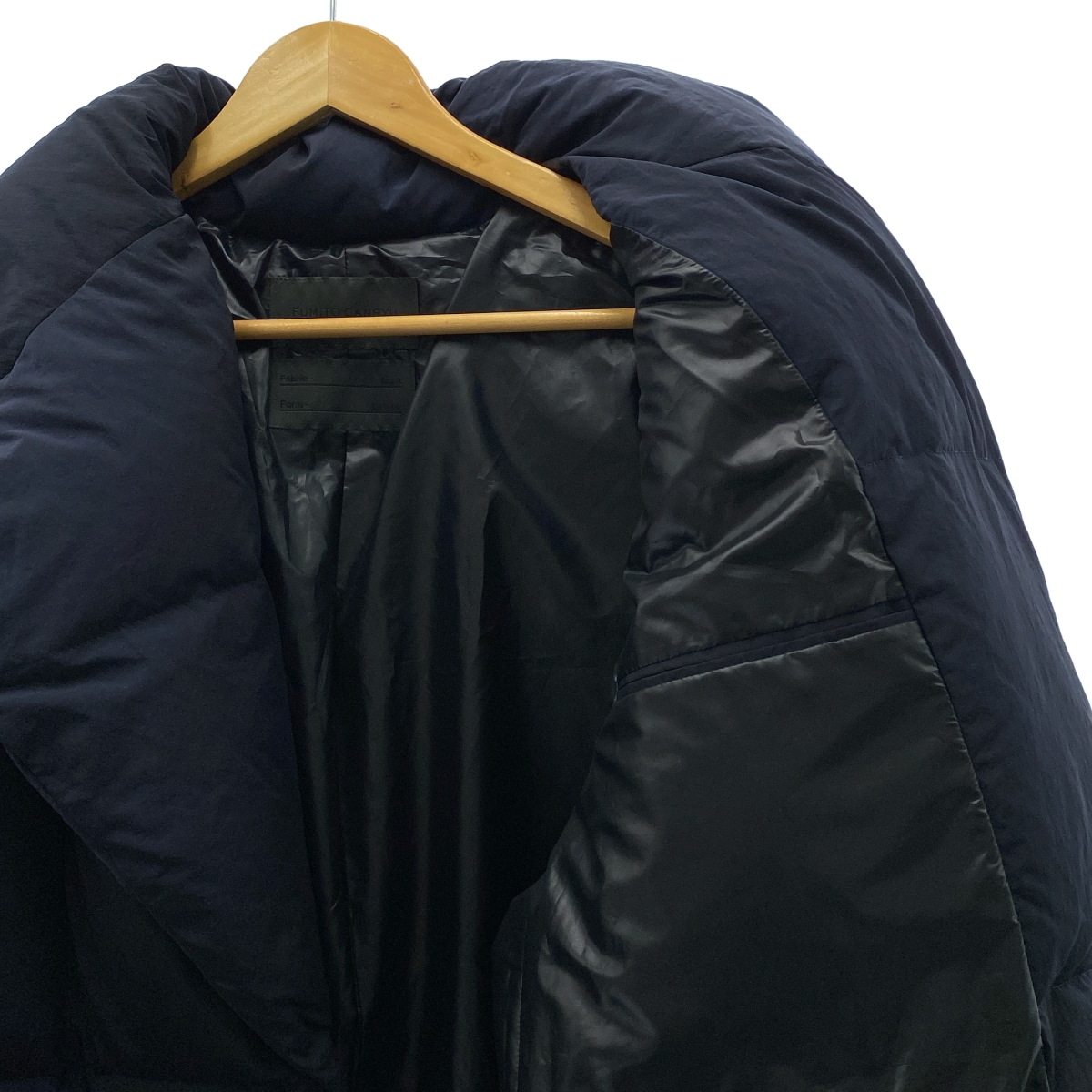 FUMITO GANRYU / フミトガンリュウ TLAPAZE LAPEL DOWN JACKET トラピーズラペル ダウンジャケット