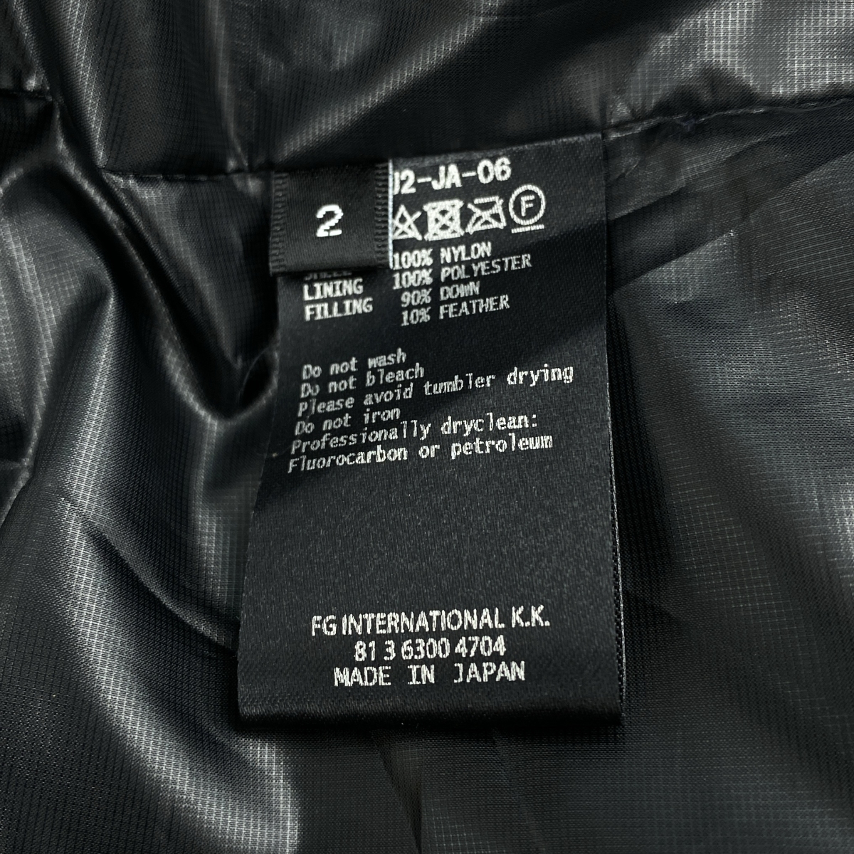 FUMITO GANRYU / フミトガンリュウ TLAPAZE LAPEL DOWN JACKET トラピーズラペル ダウンジャケット