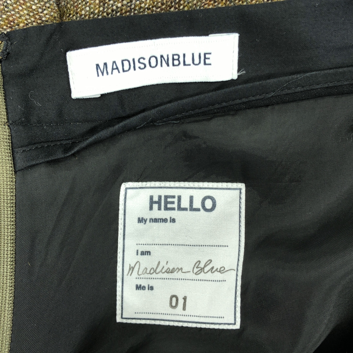 MADISON BLUE / マディソンブルー WOOLLINEN MI-MOLLET ウールリネン ミモレ フレアスカート