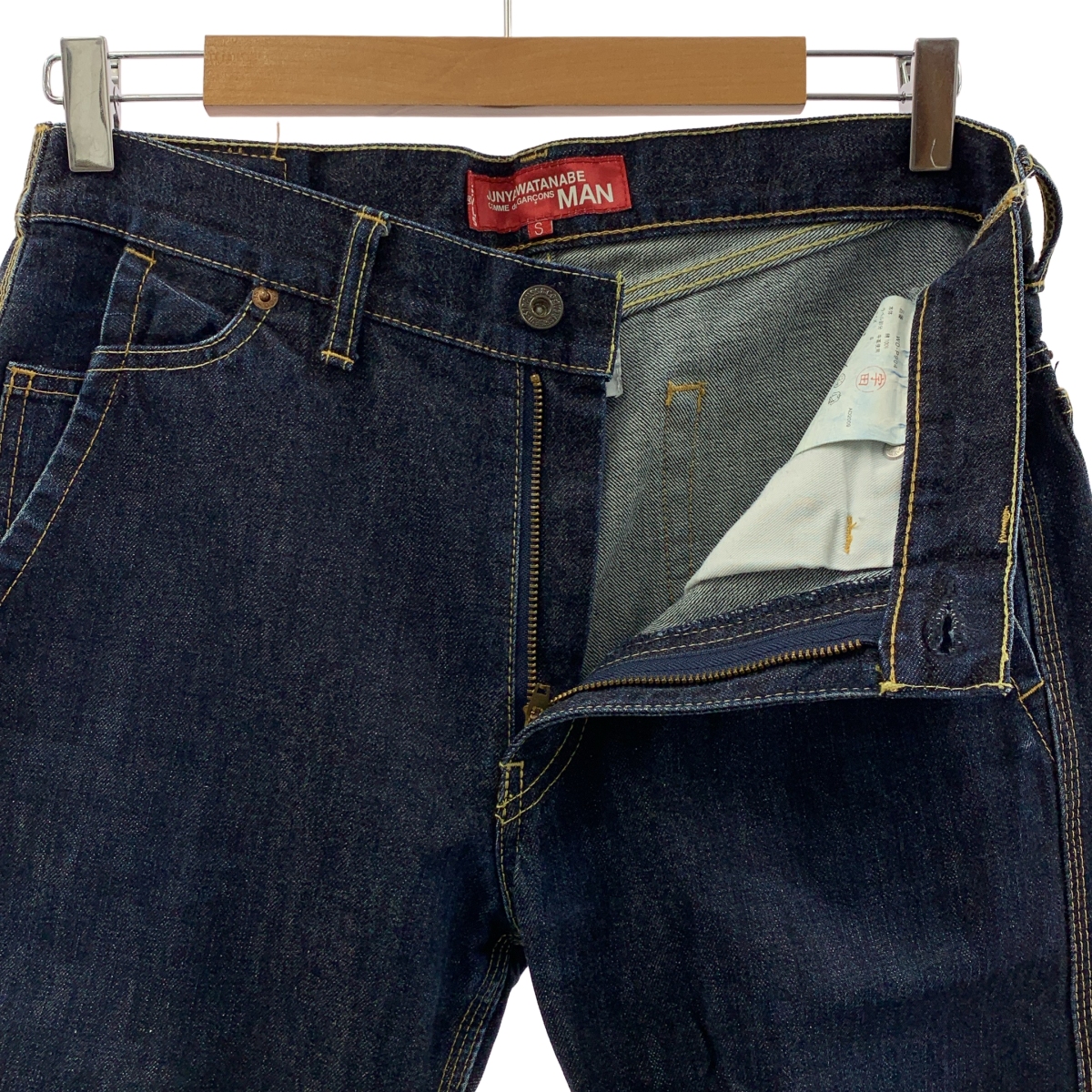 eye JUNYA WATANABE COMME des GARCONS MAN / アイジュンヤワタナベ マン × Levi's / リーバイス JB503 / レザーパッチ デニム パンツ