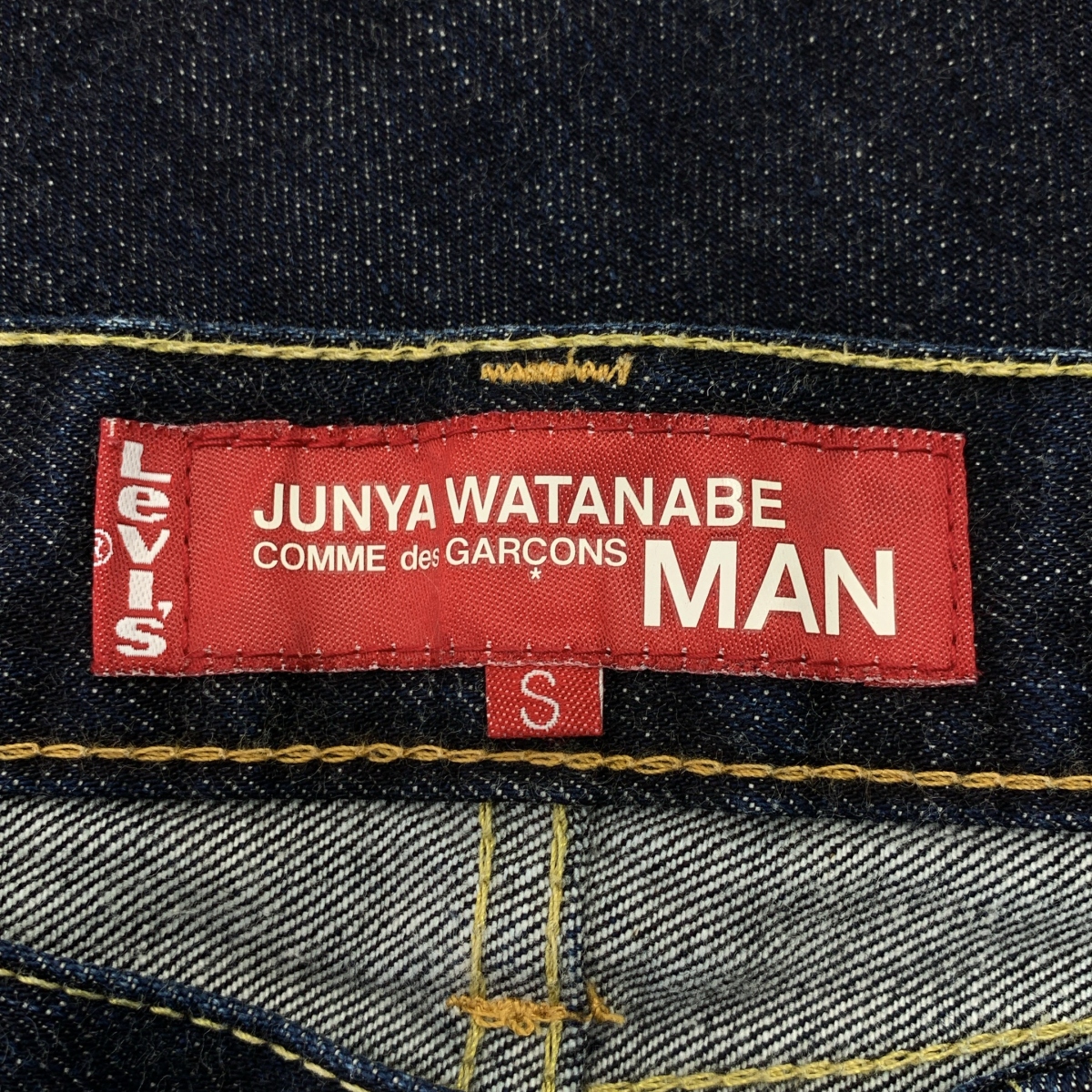 eye JUNYA WATANABE COMME des GARCONS MAN / アイジュンヤワタナベ マン × Levi's / リーバイス JB503 / レザーパッチ デニム パンツ