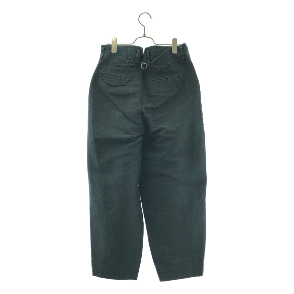 その他 TRIPLE PLEATED WIDE TAPERED シルク コットン 3タック パンツ