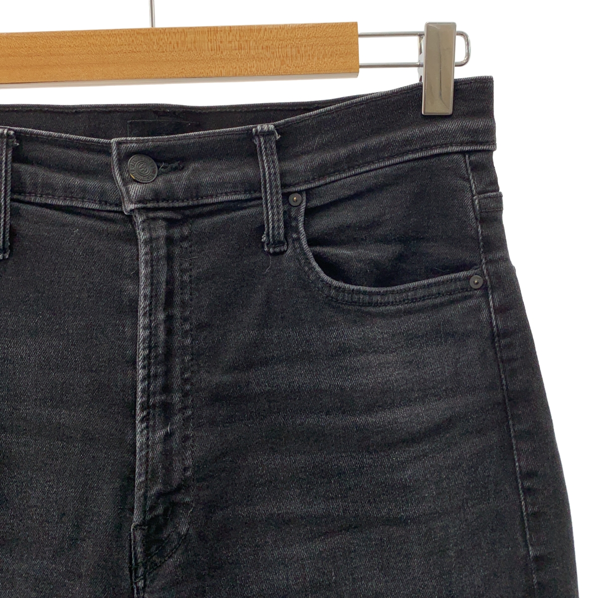 MOTHER / マザー ストレッチ ブラックデニム パンツ