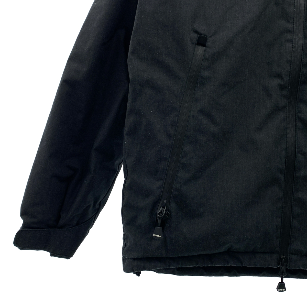 NANGA / ナンガ ロゴジップ ダウンジャケット フーディ