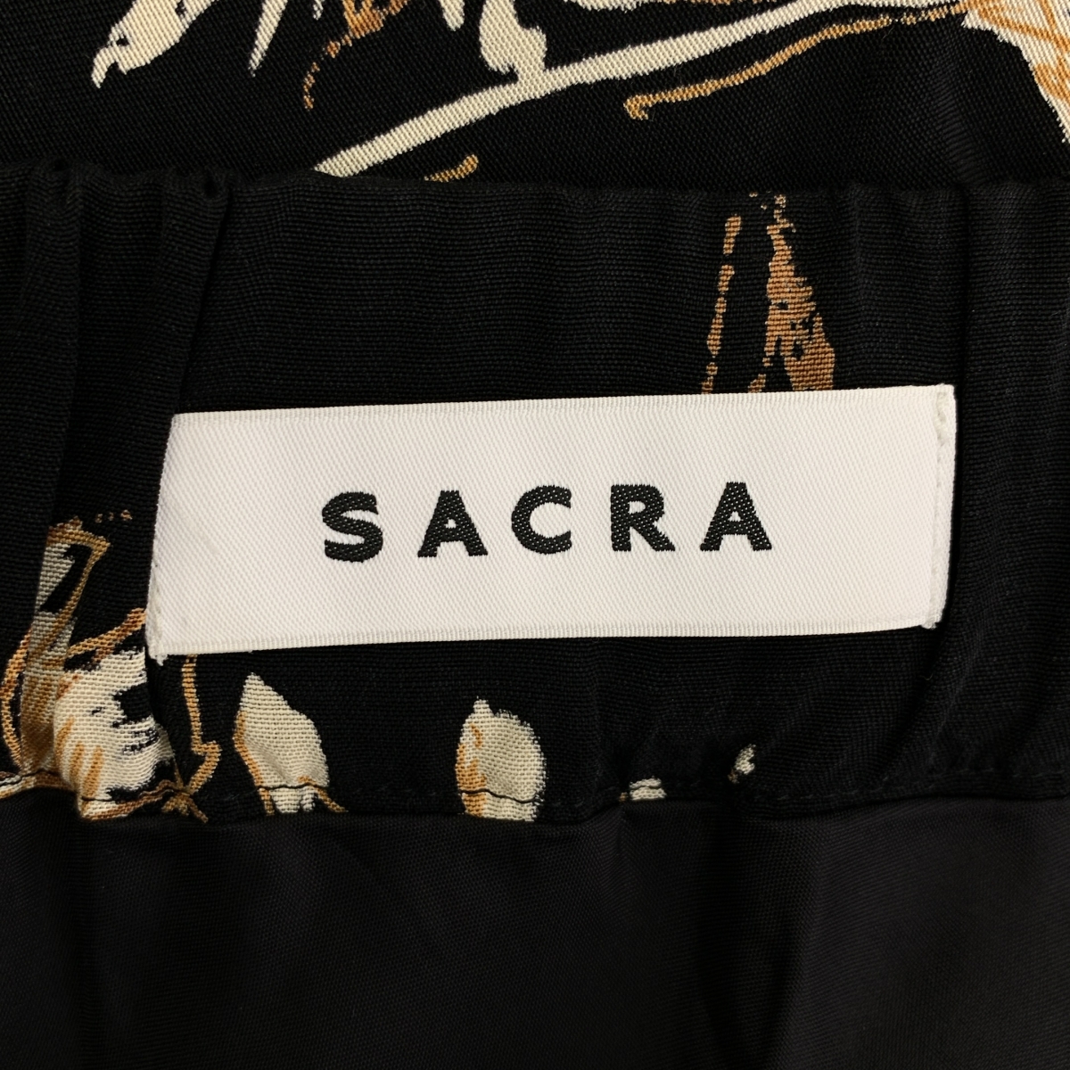 SACRA / サクラ フラワープリント ロングスカート