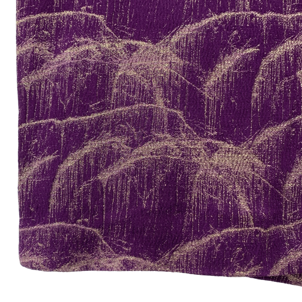 DRIES VAN NOTEN / ドリスヴァンノッテン シルク ジャガード切替 ロングスカート