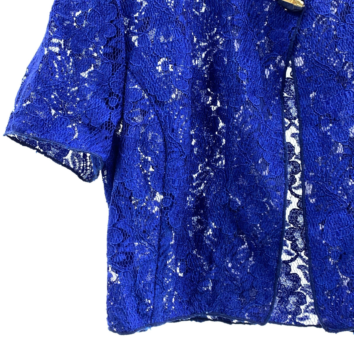 roberto cavalli / ロベルトカヴァリ タイガーヘッド 装飾 レース カーディガン