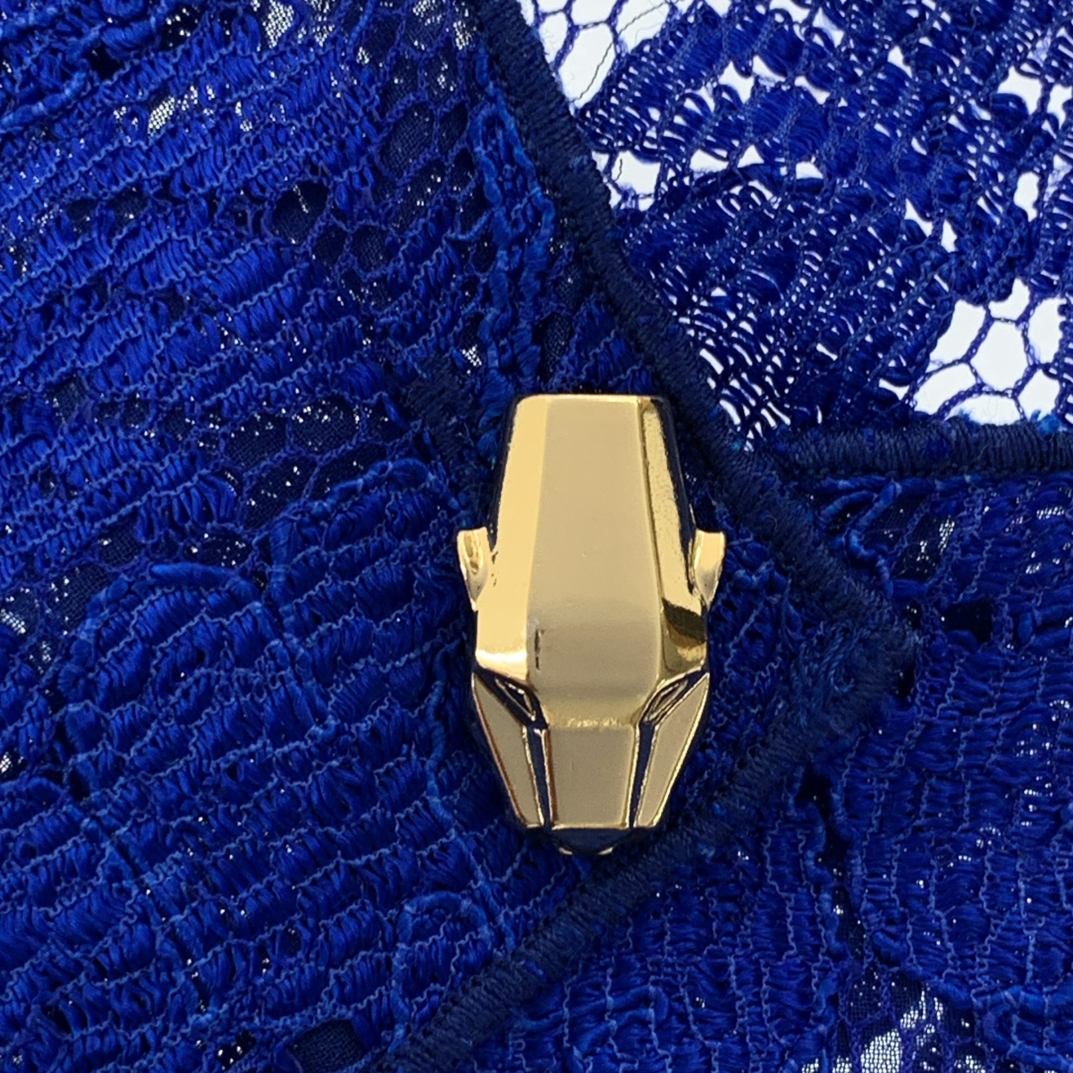 roberto cavalli / ロベルトカヴァリ タイガーヘッド 装飾 レース カーディガン