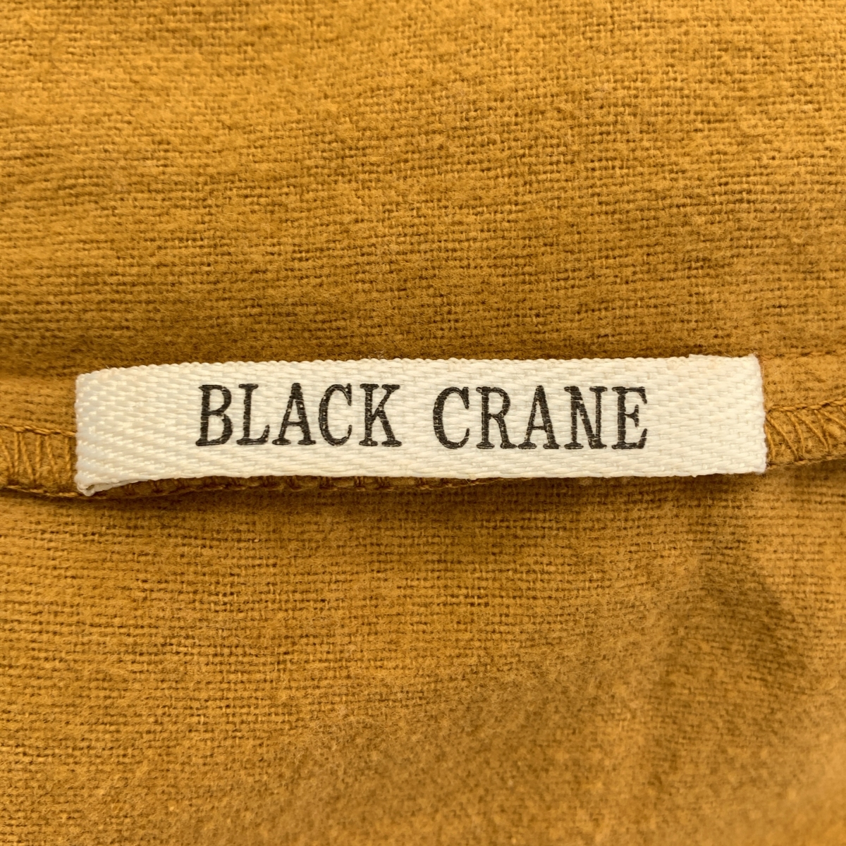 BLACK CRANE / ブラッククレーン コットン ハイネック プルオーバーワンピース
