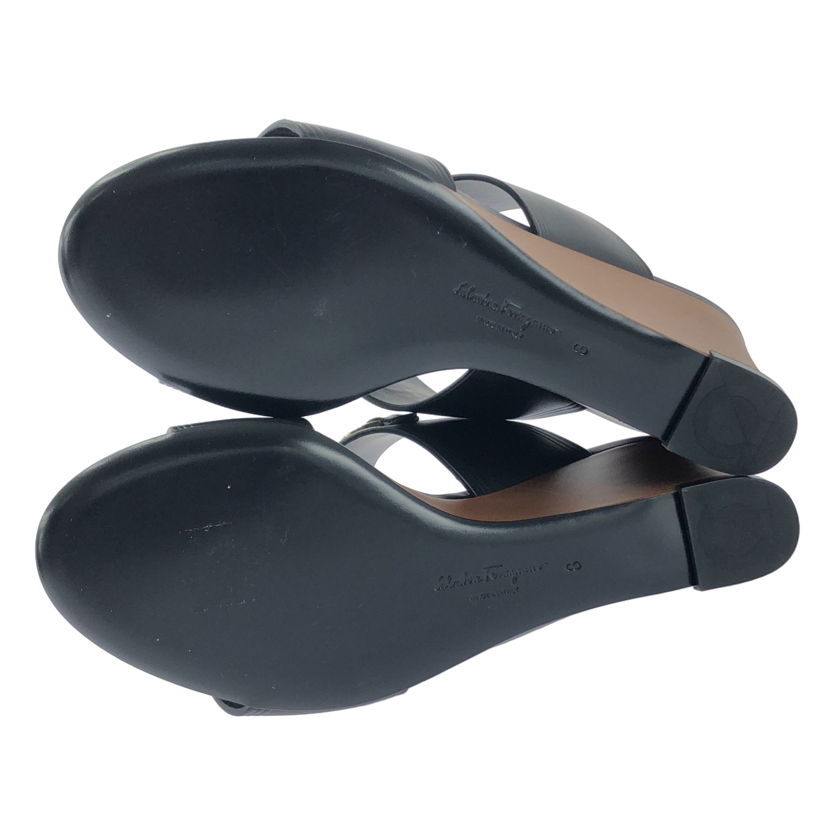 Salvatore Ferragamo / サルヴァトーレフェラガモ CHAIM 70 ダブルガンチーニ ウェッジサンダル