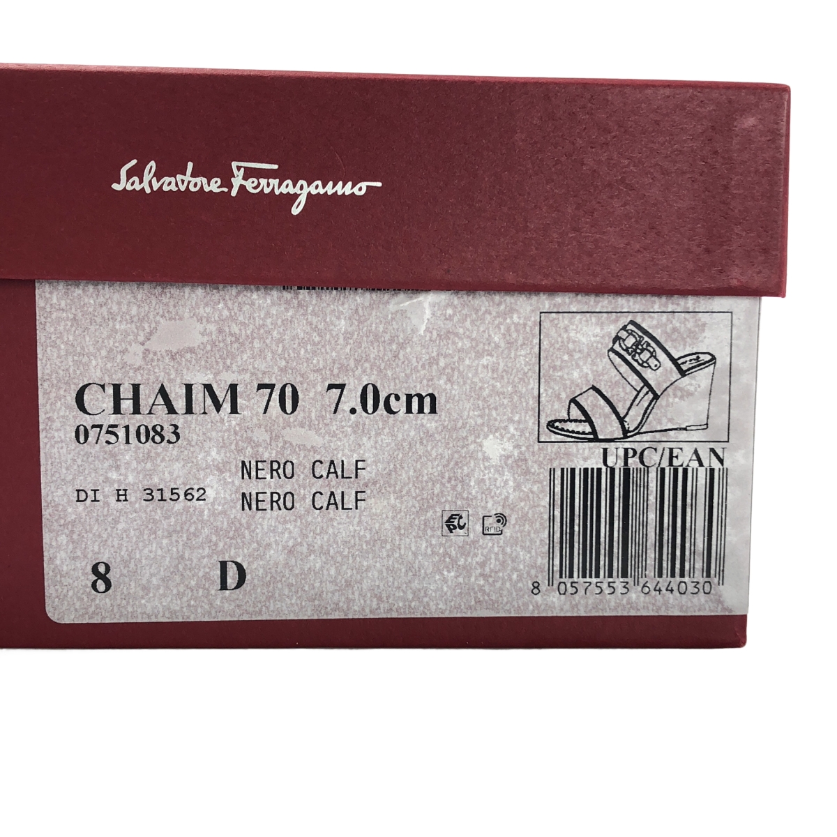 Salvatore Ferragamo / サルヴァトーレフェラガモ CHAIM 70 ダブルガンチーニ ウェッジサンダル