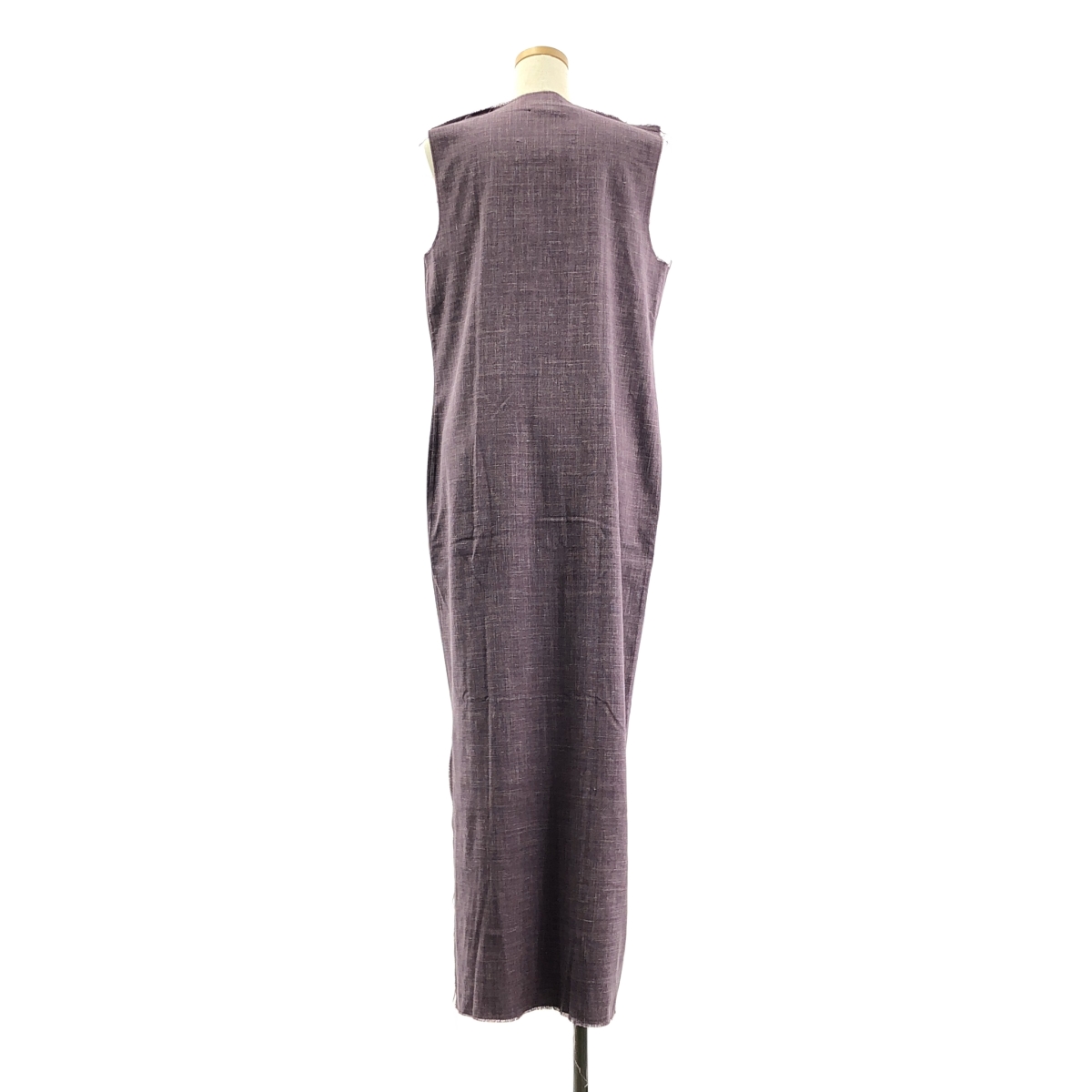 GABRIELA COLL GARMENTS / ガブリエラコールガーメンツ LOLO PIANA FINE WOOL V NECK DRESS ロロピアーナ カットオフ ワンピース