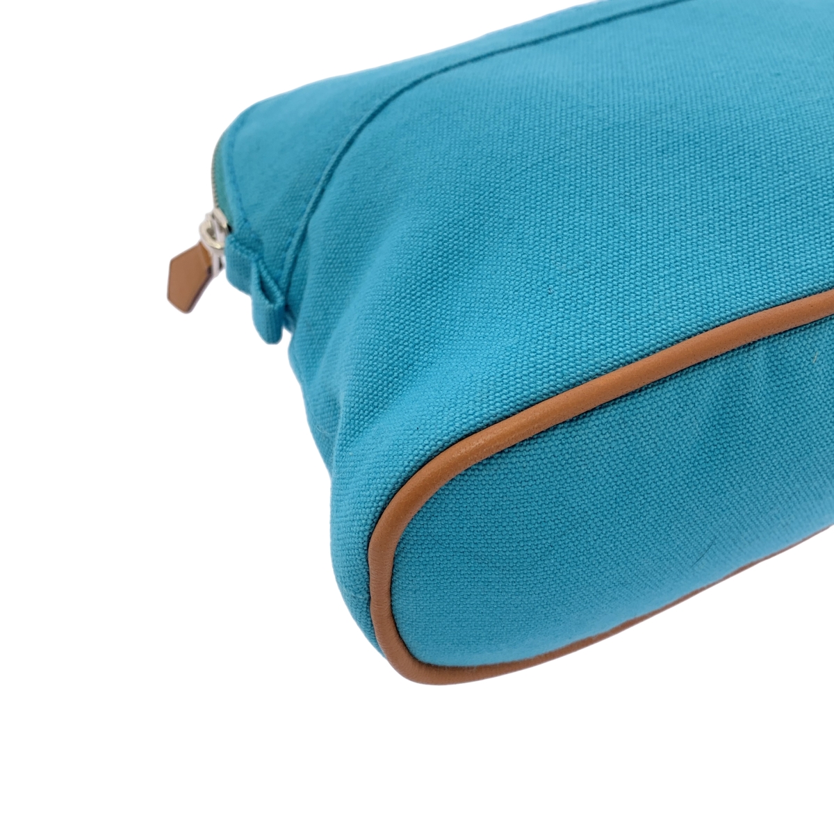 HERMES / エルメス ボリードポーチMM / レザー切替 キャンバス バッグ