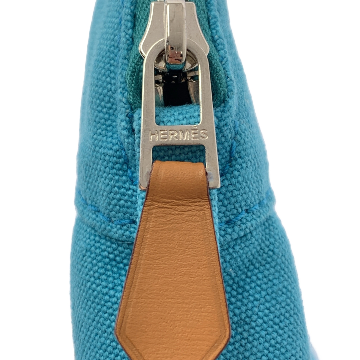 HERMES / エルメス ボリードポーチMM / レザー切替 キャンバス バッグ