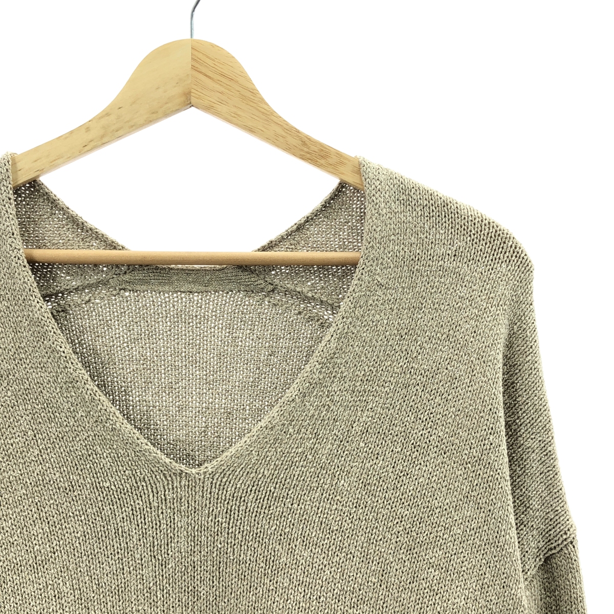 Deuxieme Classe / ドゥーズィエムクラス Lily Linen / リネン シルク Vネック プルオーバー ニット